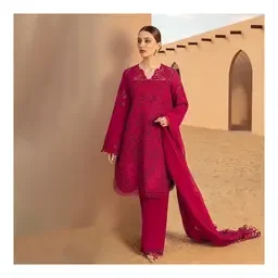 Premium Embroidered Ladies Suit - Design 070