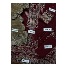 Premium Embroidered Ladies Suit - Design 044