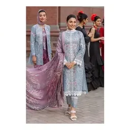 Premium Embroidered Ladies Suit - Design 042