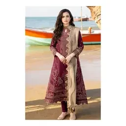Premium Embroidered Ladies Suit - Design 040
