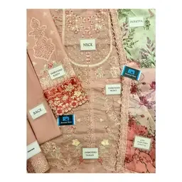 Premium Embroidered Ladies Suit - Design 017