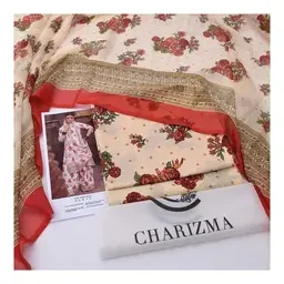 Mix Brand 3pc Lawn Collection with Chiffon Dupatta - Design 032