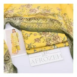 Mix Brand 3pc Lawn Collection with Chiffon Dupatta - Design 027