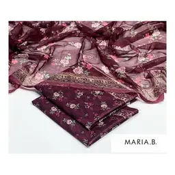 Mix Brand 3pc Lawn Collection with Chiffon Dupatta - Design 014