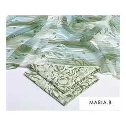 Mix Brand 3pc Lawn Collection with Chiffon Dupatta - Design 009
