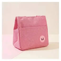 Pink Insulated Lunch Bag